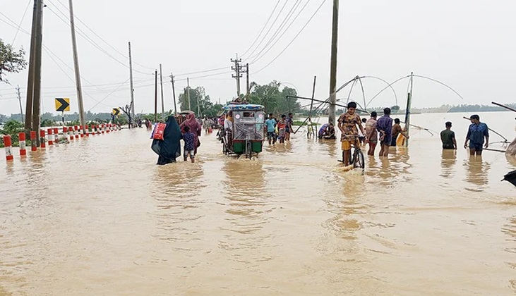 শেরপুরে ৭১ গ্রাম প্লাবিত কোটি মানুষ পানিবন্দী