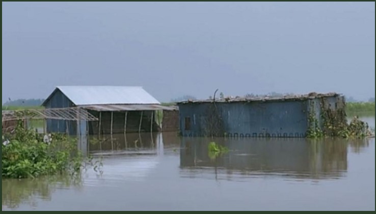 টাঙ্গাইলে নদ-নদীর পানি হুহু করে বড়ছে