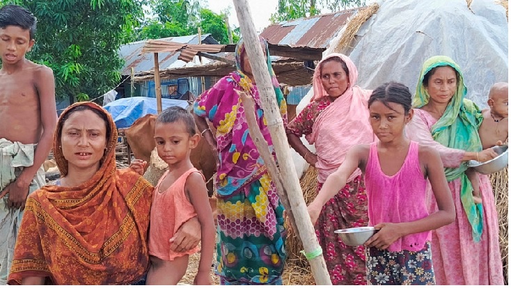 কুড়িগ্রামে বন্যাদুর্গতরা তীব্র খাদ্য সংকটে